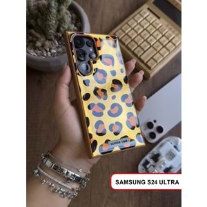 SAMSUNG S24 ULTRA LEOPAR DESENLİ LEO SİLİKON KILIF