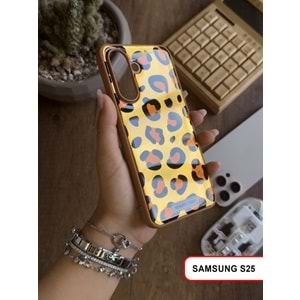 SAMSUNG S25 LEOPAR DESENLİ LEO SİLİKON KILIF