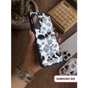SAMSUNG S25 LEOPAR DESENLİ LEO SİLİKON KILIF