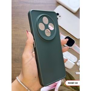 XİAOMİ REDMİ 14C RENK ATMAYAN KEEP SİLİKON KILIF - HAKI