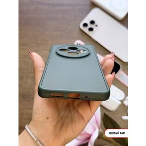 XİAOMİ REDMİ 14C RENK ATMAYAN KEEP SİLİKON KILIF - HAKI