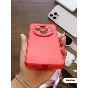 XİAOMİ REDMİ 14C RENK ATMAYAN KEEP SİLİKON KILIF - KIRMIZI