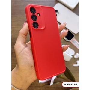 SAMSUNG A16 RENK ATMAYAN KEEP SİLİKON KILIF - KIRMIZI