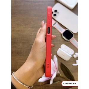 SAMSUNG A16 RENK ATMAYAN KEEP SİLİKON KILIF - KIRMIZI