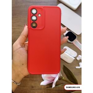 SAMSUNG A16 RENK ATMAYAN KEEP SİLİKON KILIF - KIRMIZI
