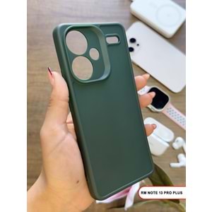 XİAOMİ REDMİ NOTE 13 PRO PLUS RENK ATMAYAN KEEP SİLİKON KILIF - HAKI