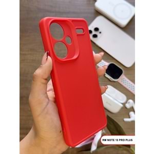 XİAOMİ REDMİ NOTE 13 PRO PLUS RENK ATMAYAN KEEP SİLİKON KILIF - KIRMIZI
