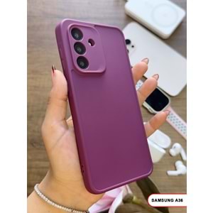 SAMSUNG A36 RENK ATMAYAN KEEP SİLİKON KILIF - MOR