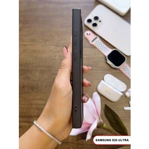 SAMSUNG S23 ULTRA RENK ATMAYAN KEEP SİLİKON KILIF - SIYAH