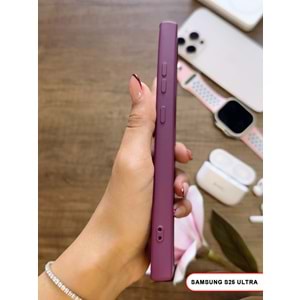 SAMSUNG S25 ULTRA RENK ATMAYAN KEEP SİLİKON KILIF - MOR