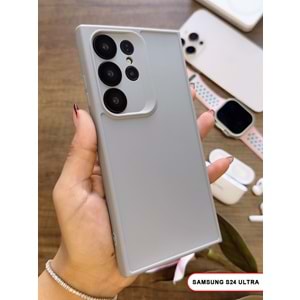 SAMSUNG S24 ULTRA RENK ATMAYAN KEEP SİLİKON KILIF - GRI