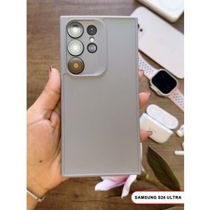 SAMSUNG S24 ULTRA RENK ATMAYAN KEEP SİLİKON KILIF - GRI