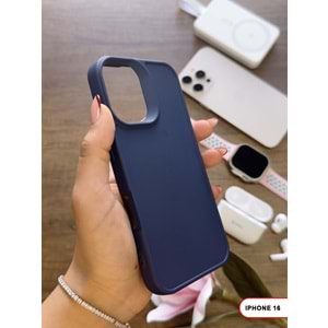IPHONE 16 RENK ATMAYAN KEEP SİLİKON KILIF - LACIVERT