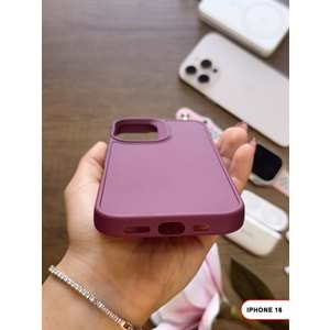 IPHONE 16 RENK ATMAYAN KEEP SİLİKON KILIF - MOR
