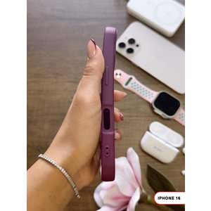 IPHONE 16 RENK ATMAYAN KEEP SİLİKON KILIF - MOR