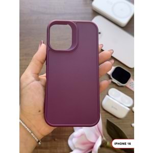 IPHONE 16 RENK ATMAYAN KEEP SİLİKON KILIF - MOR