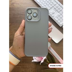 IPHONE 16 PRO RENK ATMAYAN KEEP SİLİKON KILIF - GRI