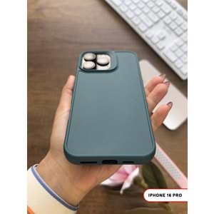 IPHONE 16 PRO RENK ATMAYAN KEEP SİLİKON KILIF - HAKI
