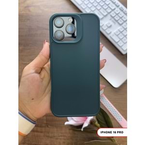 IPHONE 16 PRO RENK ATMAYAN KEEP SİLİKON KILIF - HAKI