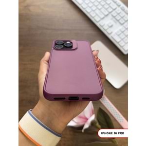 IPHONE 16 PRO RENK ATMAYAN KEEP SİLİKON KILIF - MOR