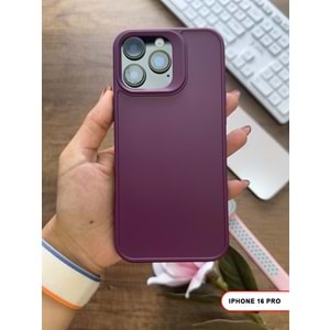 IPHONE 16 PRO RENK ATMAYAN KEEP SİLİKON KILIF - MOR