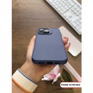 IPHONE 16 PRO MAX RENK ATMAYAN KEEP SİLİKON KILIF - LACIVERT