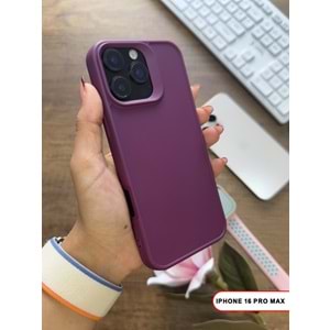 IPHONE 16 PRO MAX RENK ATMAYAN KEEP SİLİKON KILIF - MOR