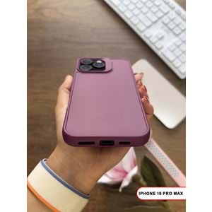 IPHONE 16 PRO MAX RENK ATMAYAN KEEP SİLİKON KILIF - MOR