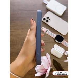 IPHONE 12 / 12 PRO RENK ATMAYAN KEEP SİLİKON KILIF - LACIVERT