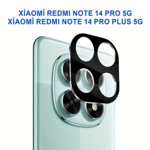 XİAOMİ REDMİ NOTE 14 PRO 5G / REDMİ NOTE 14 PRO PLUS 5G KAMERA LENS KORUMA SİYAH