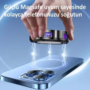 MT8462 YAPAY ZEKALI MAGSAFE UYUMLU ve KLİPSLİ CEP TELEFONU SOĞUTUCU