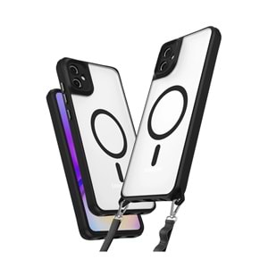 SAMSUNG A06 MAGSAFE UYUMLU ÖZEL BOYUN ASKI İPİ APARATLI SKY-101 TELEFON KILIF