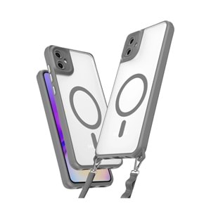 SAMSUNG A06 MAGSAFE UYUMLU ÖZEL BOYUN ASKI İPİ APARATLI SKY-101 TELEFON KILIF