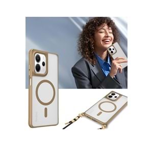 XİAOMİ REDMİ NOTE 14 4G MAGSAFE UYUMLU ÖZEL BOYUN ASKI İPİ APARATLI SKY-101 TELEFON KILIF