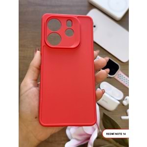 XİAOMİ REDMİ NOTE 14 5G RENK ATMAYAN KEEP SİLİKON KILIF - KIRMIZI
