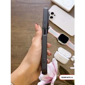 XİAOMİ REDMİ NOTE 14 5G RENK ATMAYAN KEEP SİLİKON KILIF - SIYAH