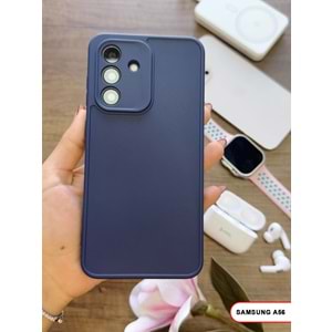 SAMSUNG A56 RENK ATMAYAN KEEP SİLİKON KILIF - LACIVERT
