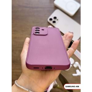 SAMSUNG A56 RENK ATMAYAN KEEP SİLİKON KILIF - MOR