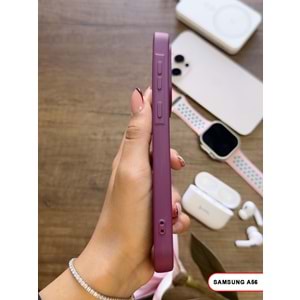 SAMSUNG A56 RENK ATMAYAN KEEP SİLİKON KILIF - MOR