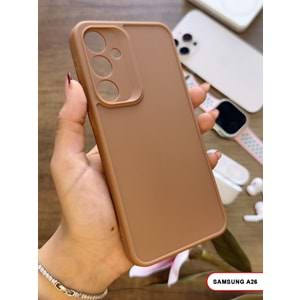 SAMSUNG A26 RENK ATMAYAN KEEP SİLİKON KILIF - KAHVERENGİ