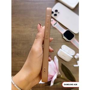 SAMSUNG A26 RENK ATMAYAN KEEP SİLİKON KILIF - KAHVERENGİ
