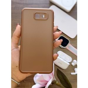 SAMSUNG J7 PRİME RENK ATMAYAN KEEP SİLİKON KILIF - KAHVERENGİ