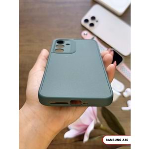 SAMSUNG A35 / A55 RENK ATMAYAN KEEP SİLİKON KILIF - HAKI