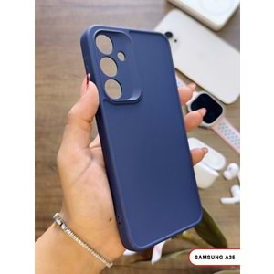 SAMSUNG A35 / A55 RENK ATMAYAN KEEP SİLİKON KILIF - LACIVERT