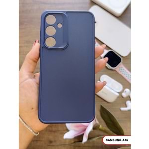 SAMSUNG A35 / A55 RENK ATMAYAN KEEP SİLİKON KILIF - LACIVERT