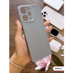 XİAOMİ REDMİ 12 RENK ATMAYAN KEEP SİLİKON KILIF - GRI