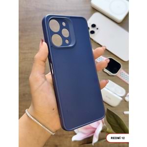 XİAOMİ REDMİ 12 RENK ATMAYAN KEEP SİLİKON KILIF - LACIVERT
