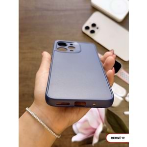 XİAOMİ REDMİ 12 RENK ATMAYAN KEEP SİLİKON KILIF - LACIVERT