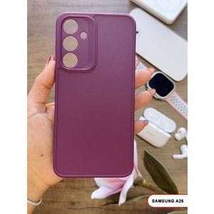 SAMSUNG A25 RENK ATMAYAN KEEP SİLİKON KILIF - MOR
