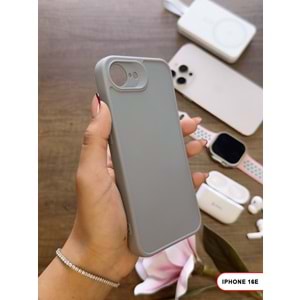IPHONE 16E RENK ATMAYAN KEEP SİLİKON KILIF - GRI
